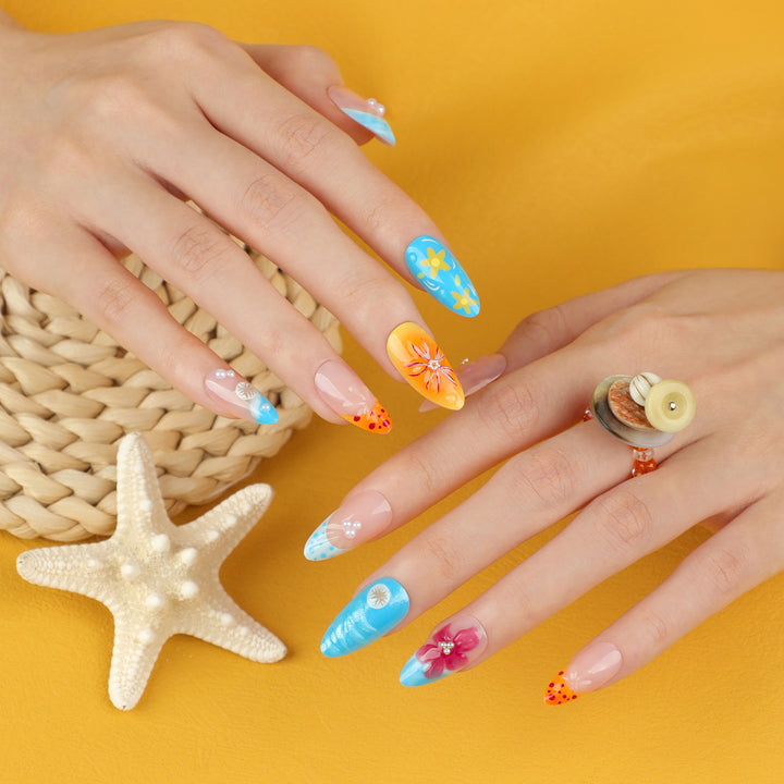 Artificial Flower Nail Art Stornfield