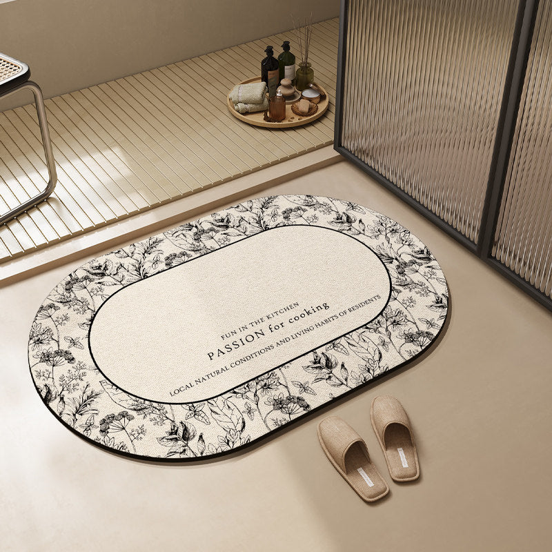 Modern Textured Bathroom Mat