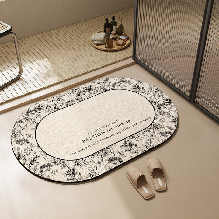 Modern Textured Bathroom Mat