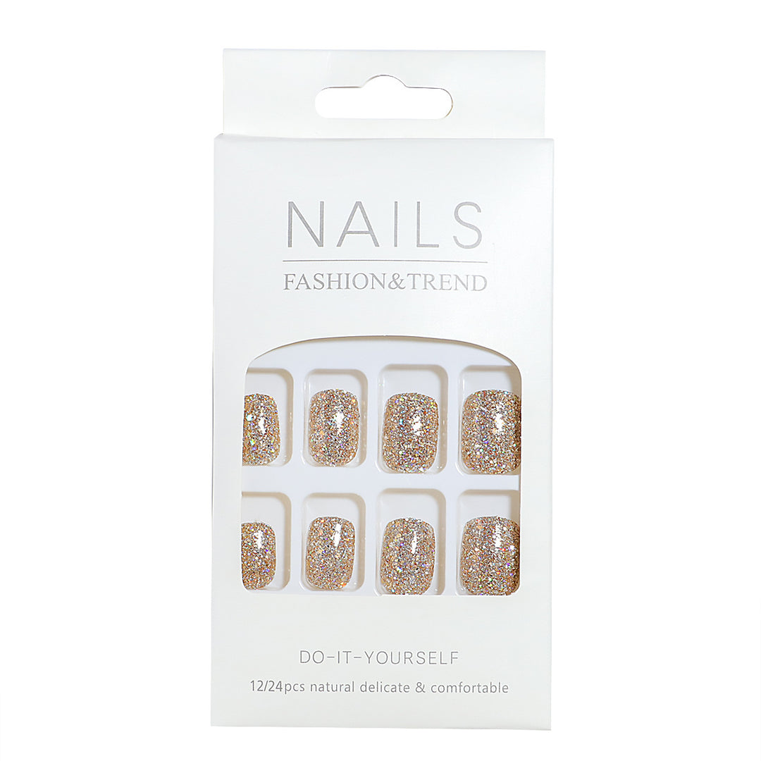 DIY Glitter Effect Press-On Nail Set Stornfield