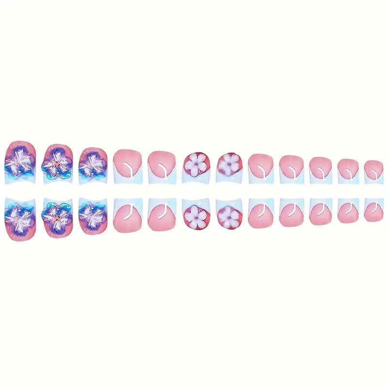 Floral-Inspired Press-On Nail Art Stornfield