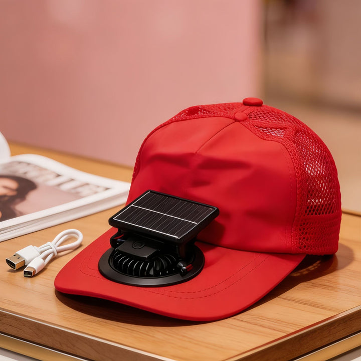 Ladies Portable Cooling Cap with Fan Function Stornfield