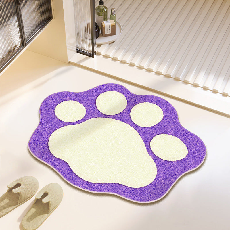 Fun Paw Print Bath Mat Stornfield