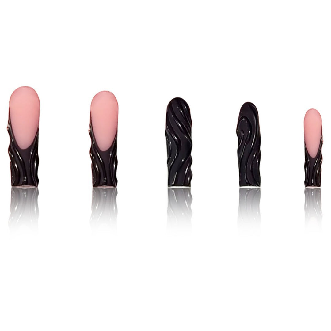 Artistic 3D Textured Press-On Nails Stornfield