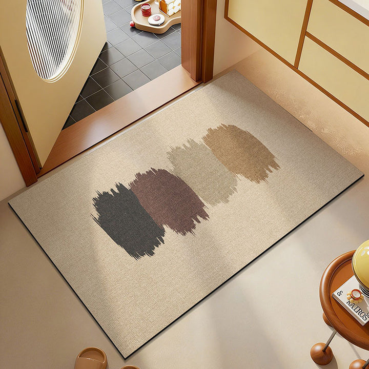 Abstract Brush Stroke Area Rug
