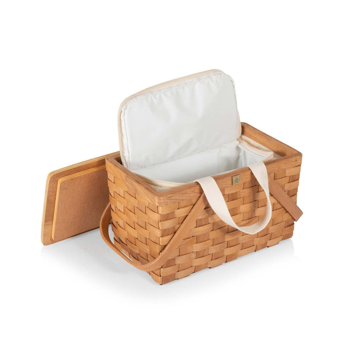 Ladies cooling basket with removable wooden lid Stornfield