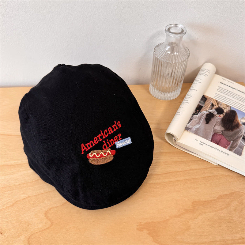 Men's Embroidered Casual Newsboy Cap Stornfield