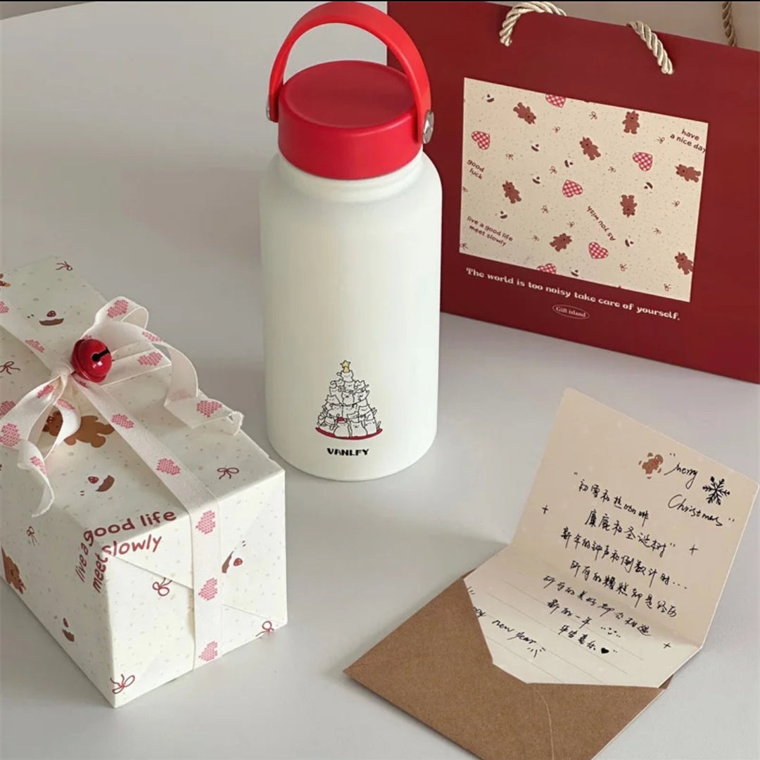 Ladies' insulation drinking bottle with creative animal design and practical flip lid Stornfield