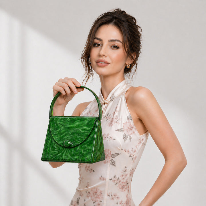 Retro Geometric Handbag