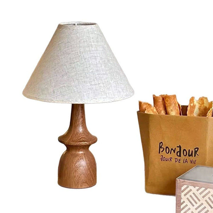 Contemporary Wooden Table Lamp