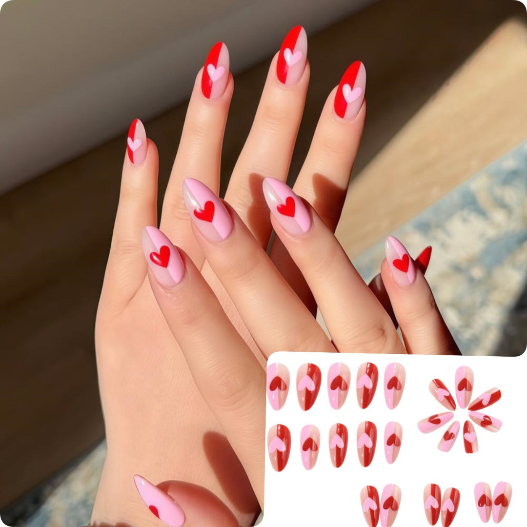 Artistic Heart Motif Art Nails Stornfield
