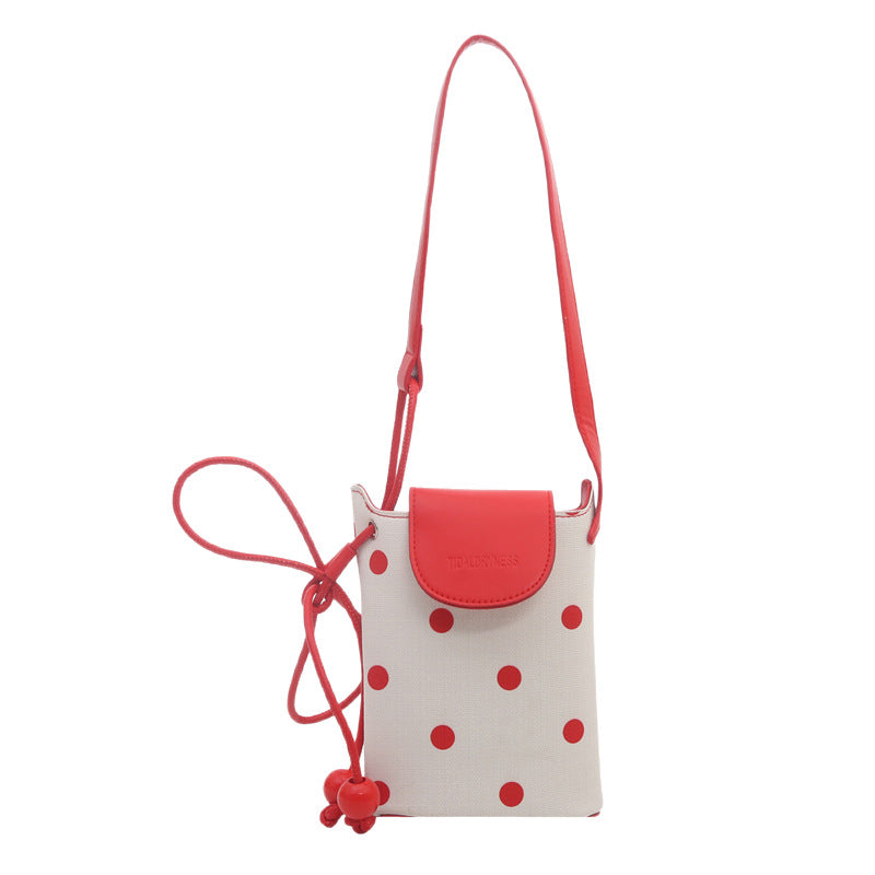 Polka Dot Crossbody Pouch