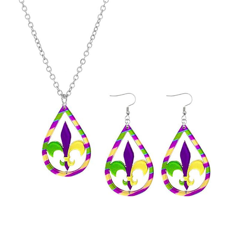 Festive Mardi Gras Mask Earrings Stornfield