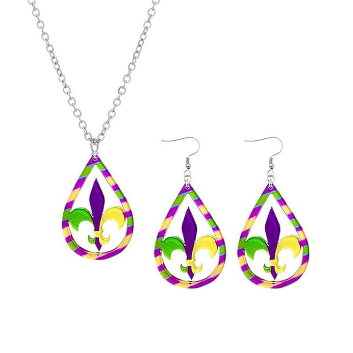 Festive Mardi Gras Mask Earrings Stornfield