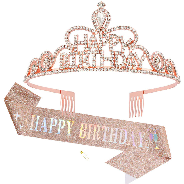 Women Funkenkrone with "Happy Birthday" lettering Stornfield
