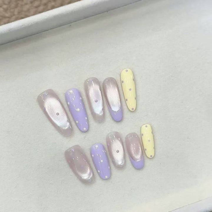Elegant Press-On Nail Design Set Stornfield