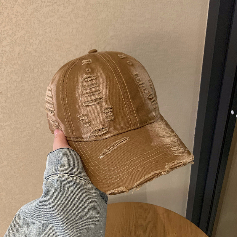 Women's Distressed Cotton Baseball Cap Stornfield 1784270737