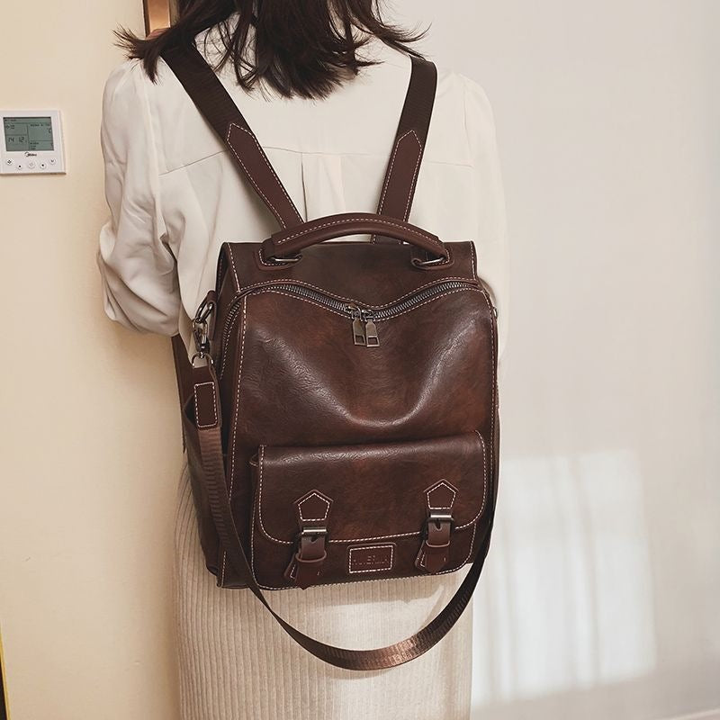 Multi-Functional Leather Backpack Stornfield