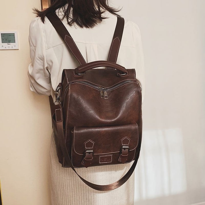 Multi-Functional Leather Backpack Stornfield