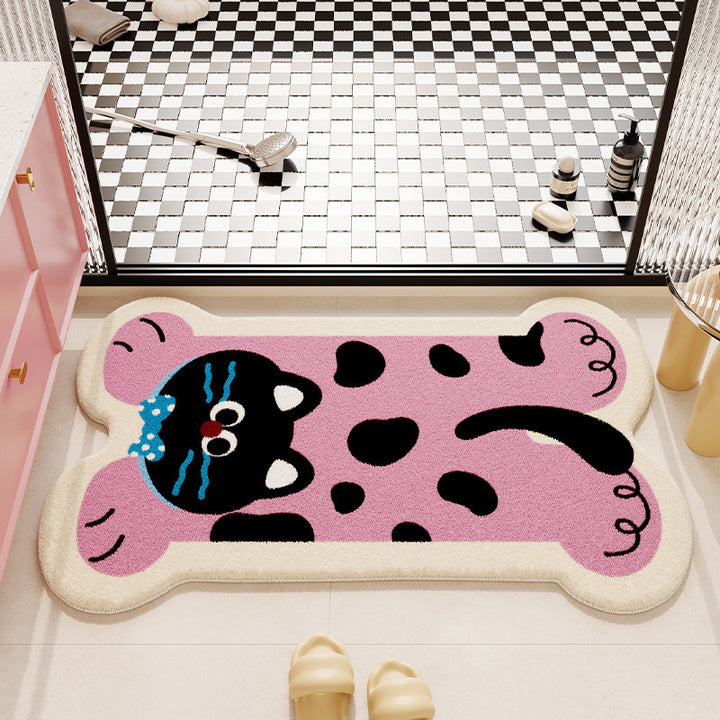 Cute Puppy Shaped Bath Mat