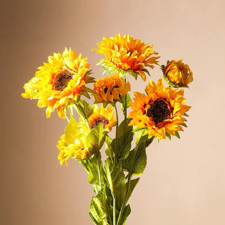 Lifelike Sunflower Floral Stem