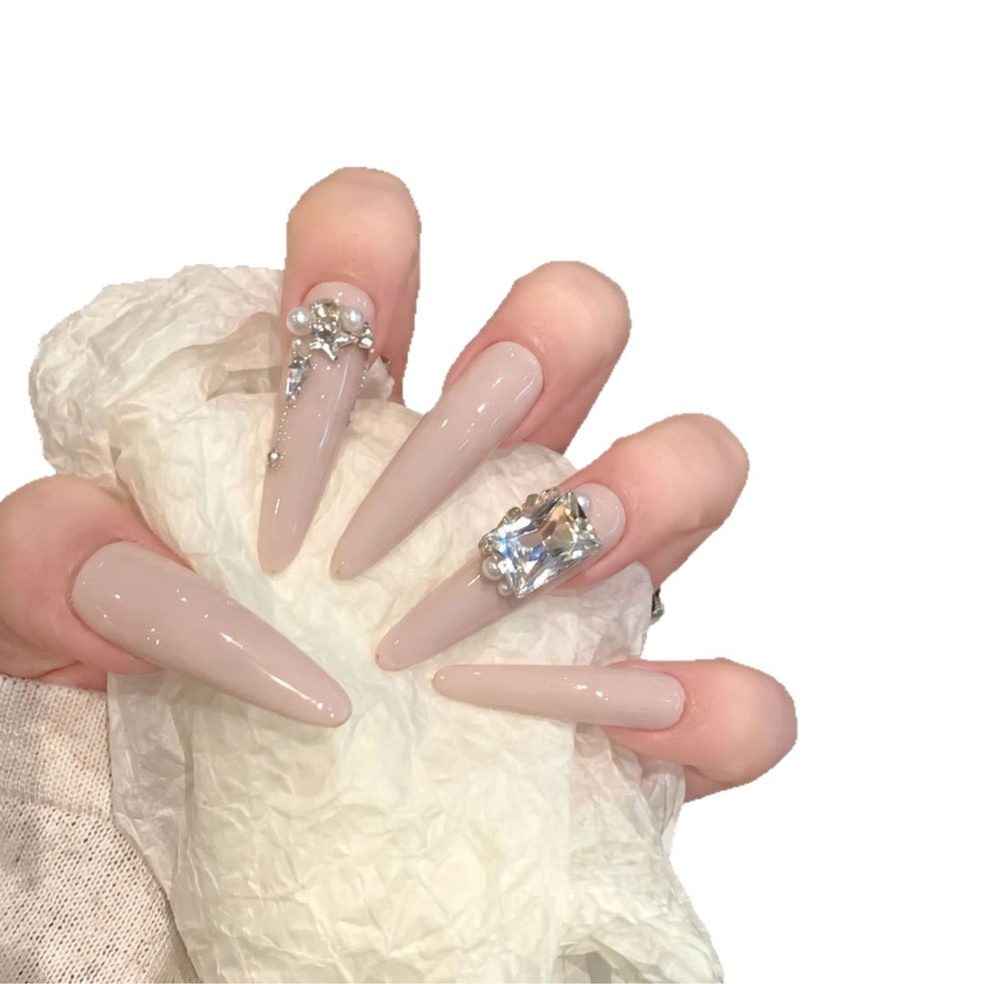 Rhinestone-Embellished Stiletto Nail Art Set Stornfield