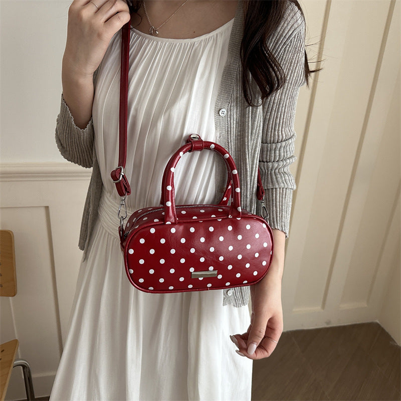 Stylish Polka Dot Mini Handbag