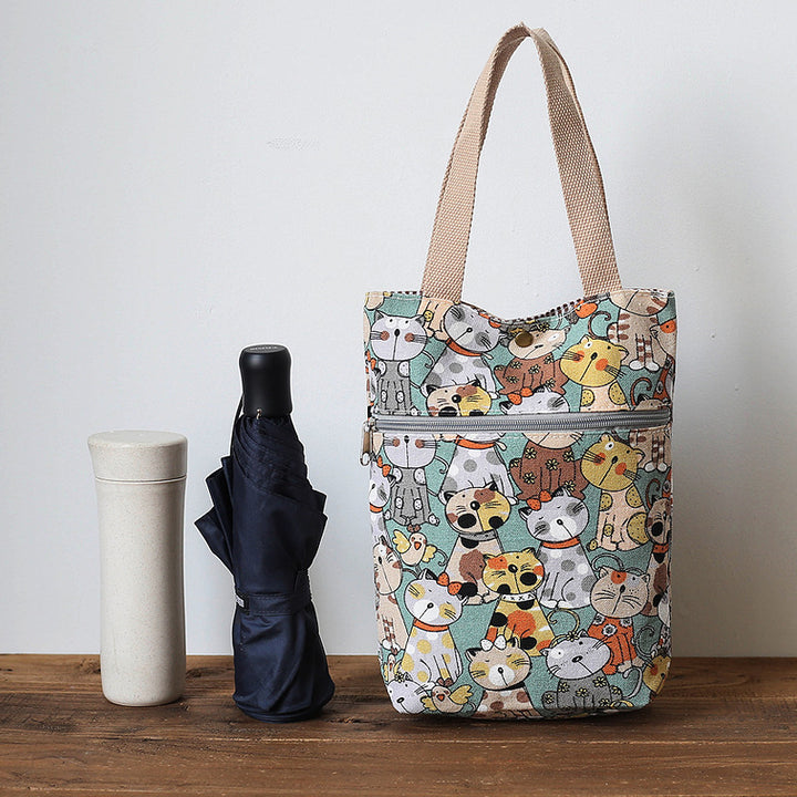 Stylish Cat-Themed Tote Bag Stornfield
