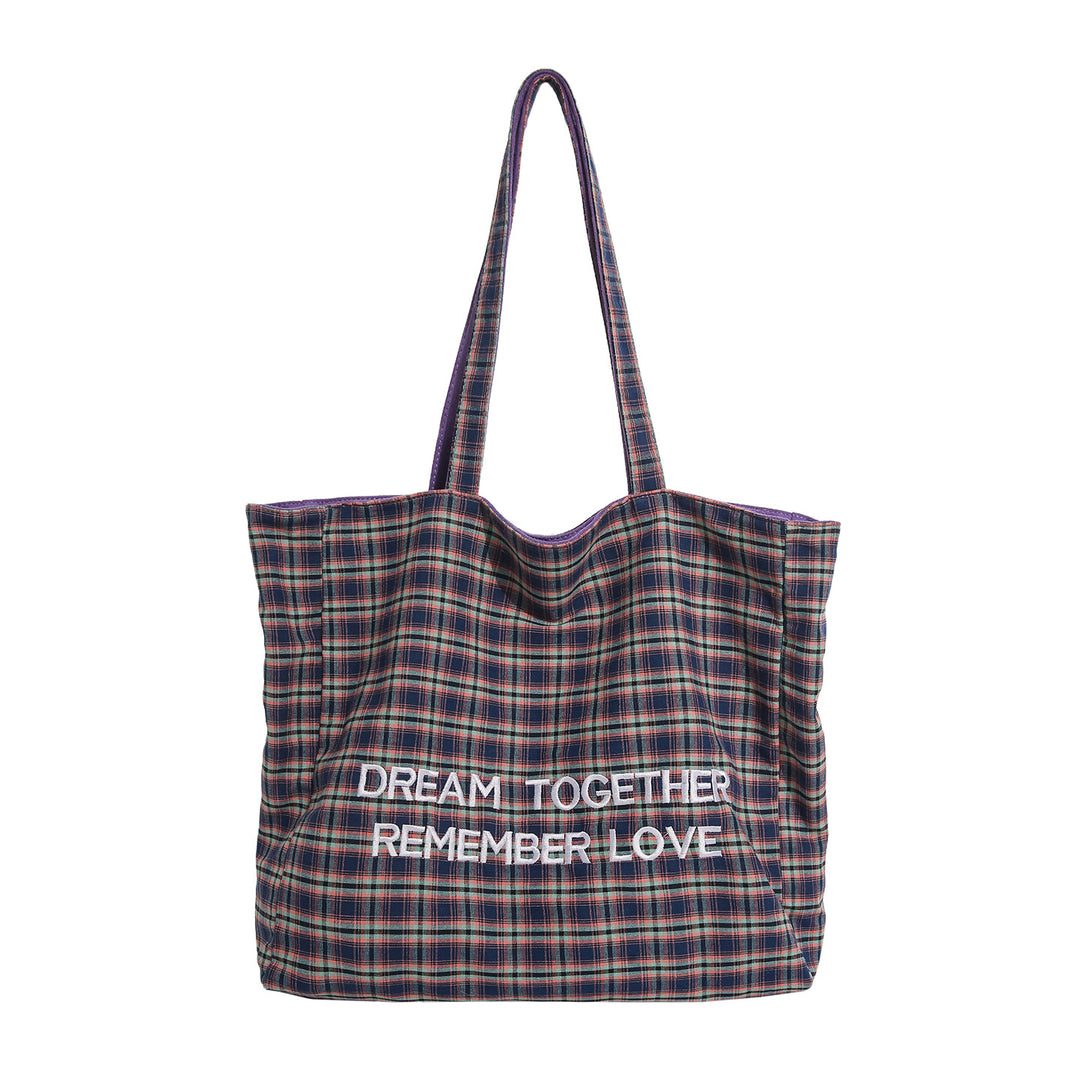 Plaid Patterned Tote Bag Stornfield