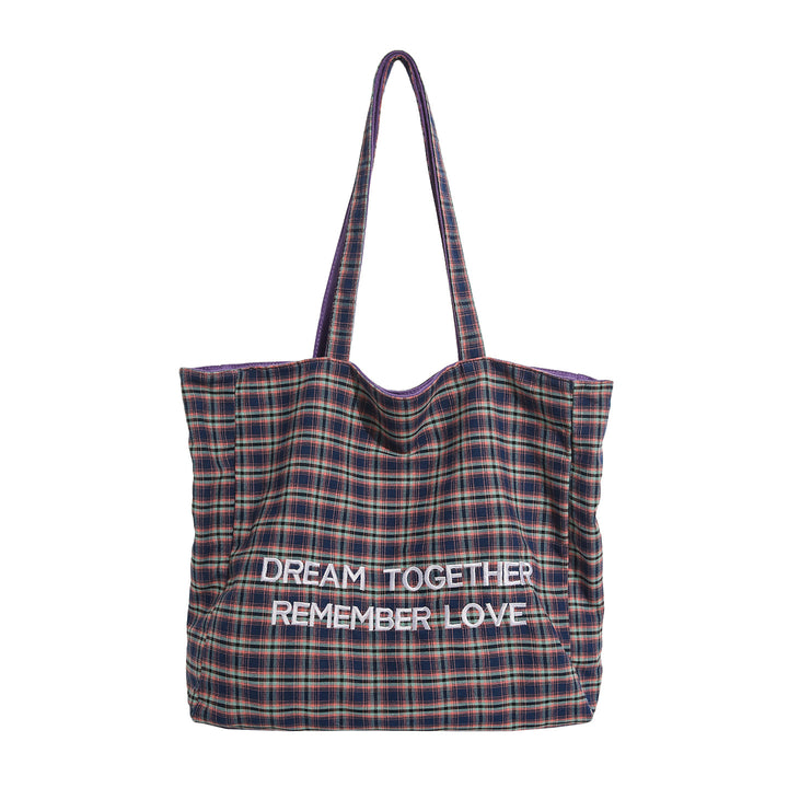Plaid Patterned Tote Bag Stornfield