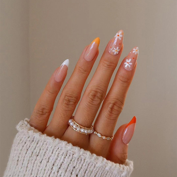 Creative art nails with floral accents Stornfield