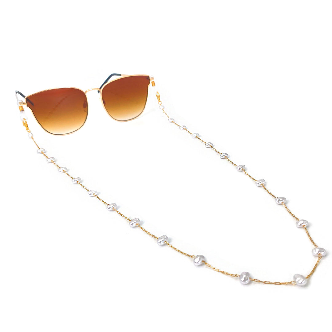Pearl-Embellished Eyewear Chain Stornfield