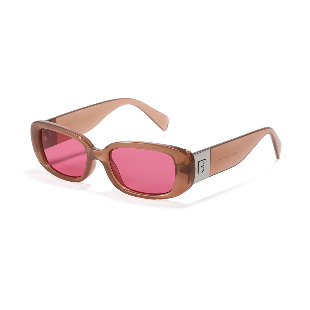 Women trendy sunglasses with fashionable clear frame and UV protection Stornfield