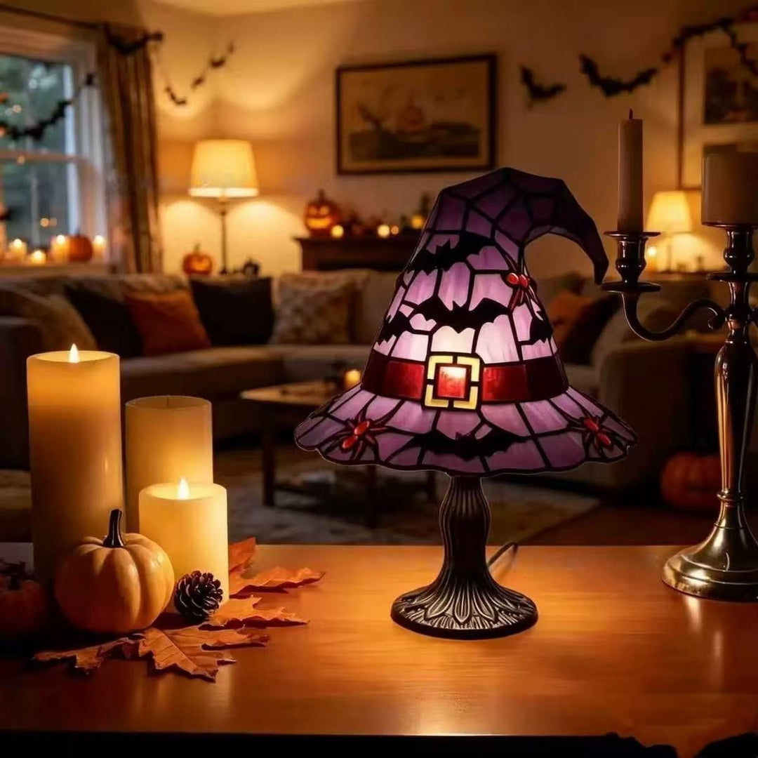 Halloween-Themed Witch Hat Table Lamp Stornfield