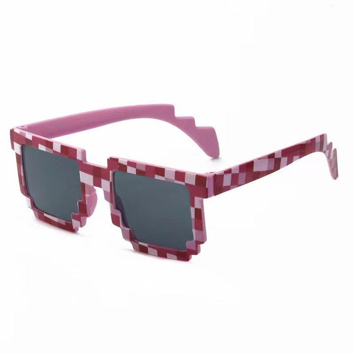 Geometric Pixelated Frame Sunglasses Stornfield