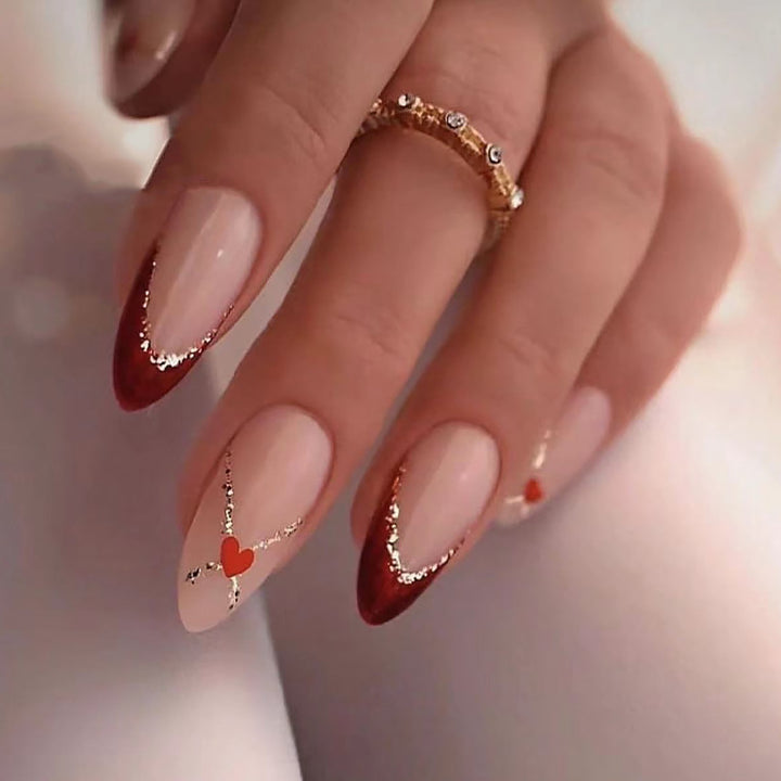 Artificial nails with floral minimalism Stornfield