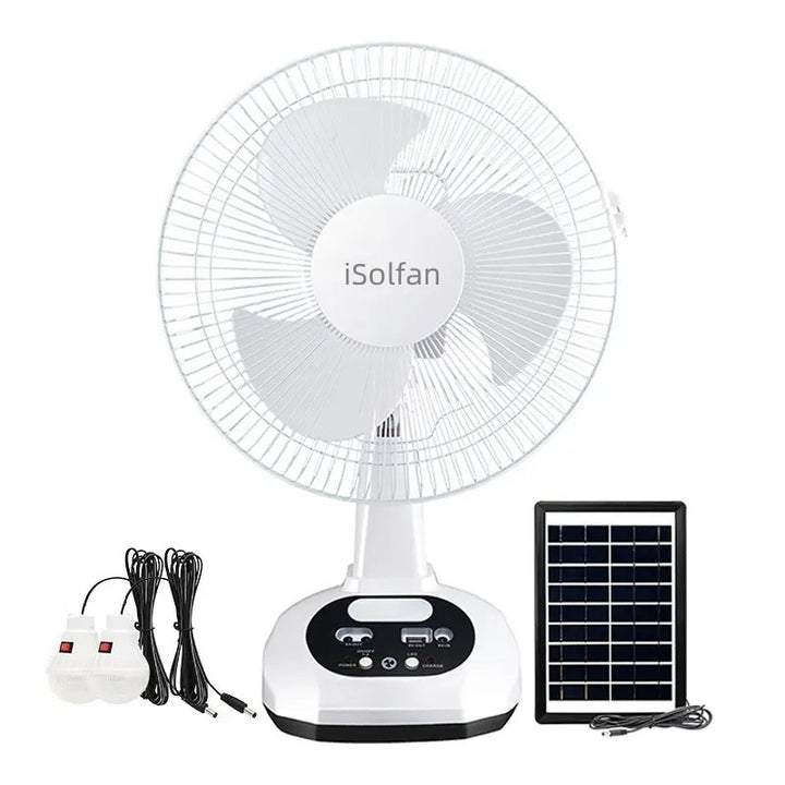 Women's Solar-Powered High-Performance Fan with 4 Solar Panels Stornfield