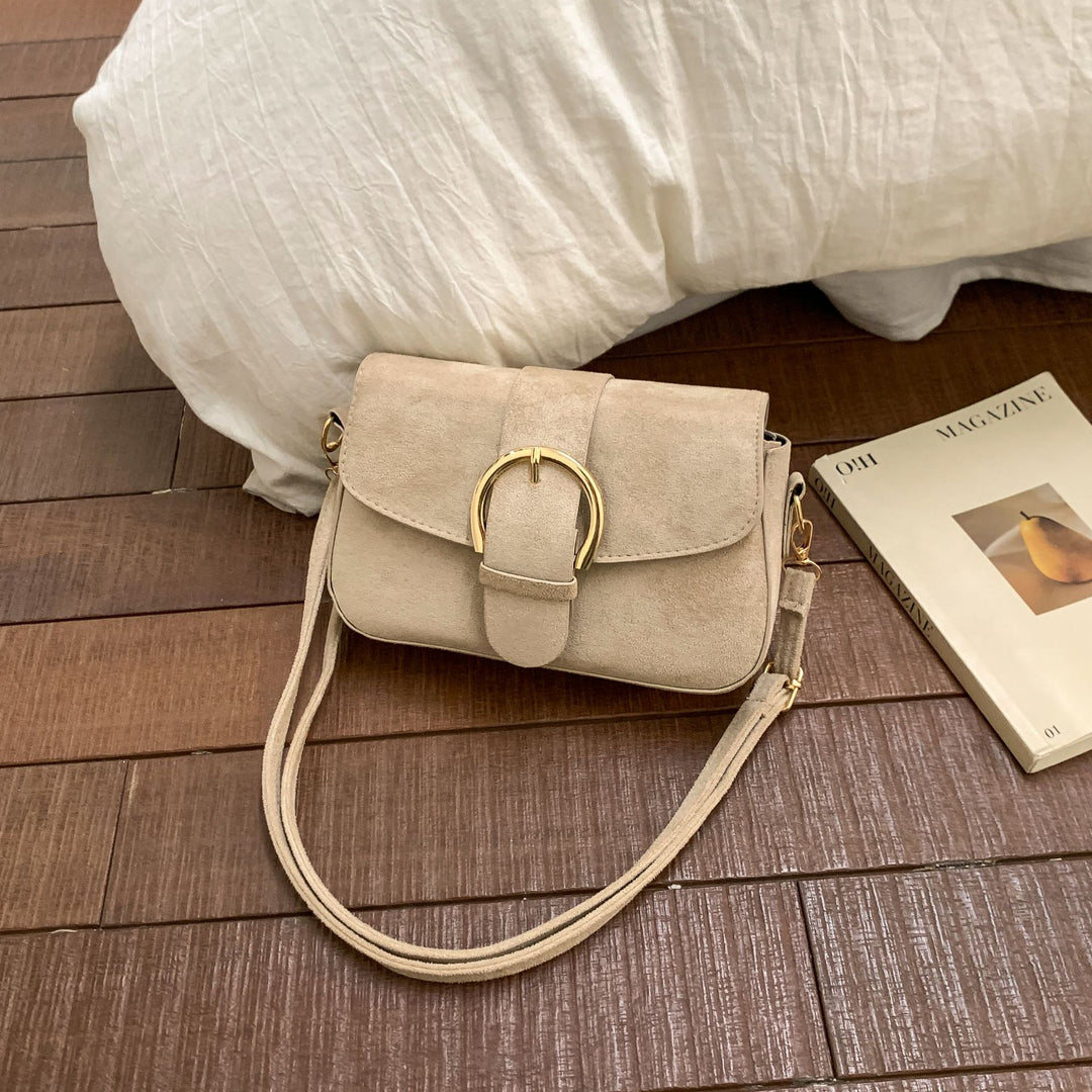 Elegant Suede Crossbody Purse