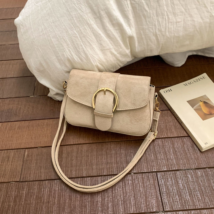 Elegant Suede Crossbody Purse