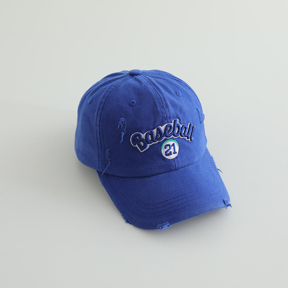 Men's Distressed Cotton Baseball Cap Stornfield