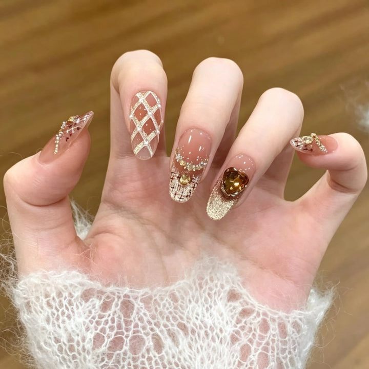 Glittery Press-On Nail Set Stornfield