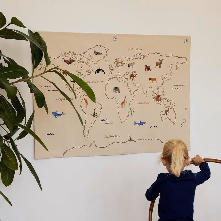 Educational Alphabet Fabric Wall Tapestry