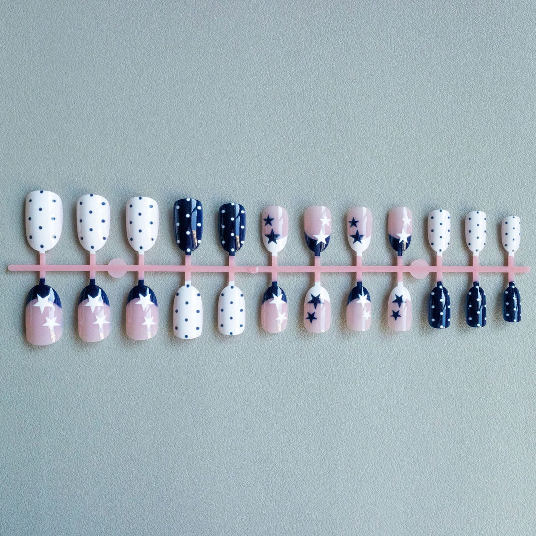 Artistic Star and Polka Dot Nail Art Kit
