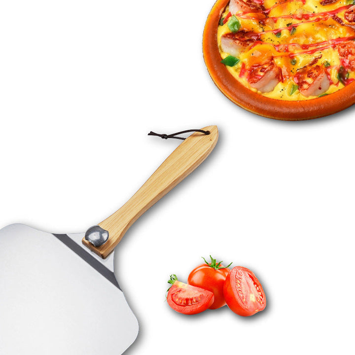 extra-large thin professional aluminum pizza peel with ergonomic wooden handle Stornfield