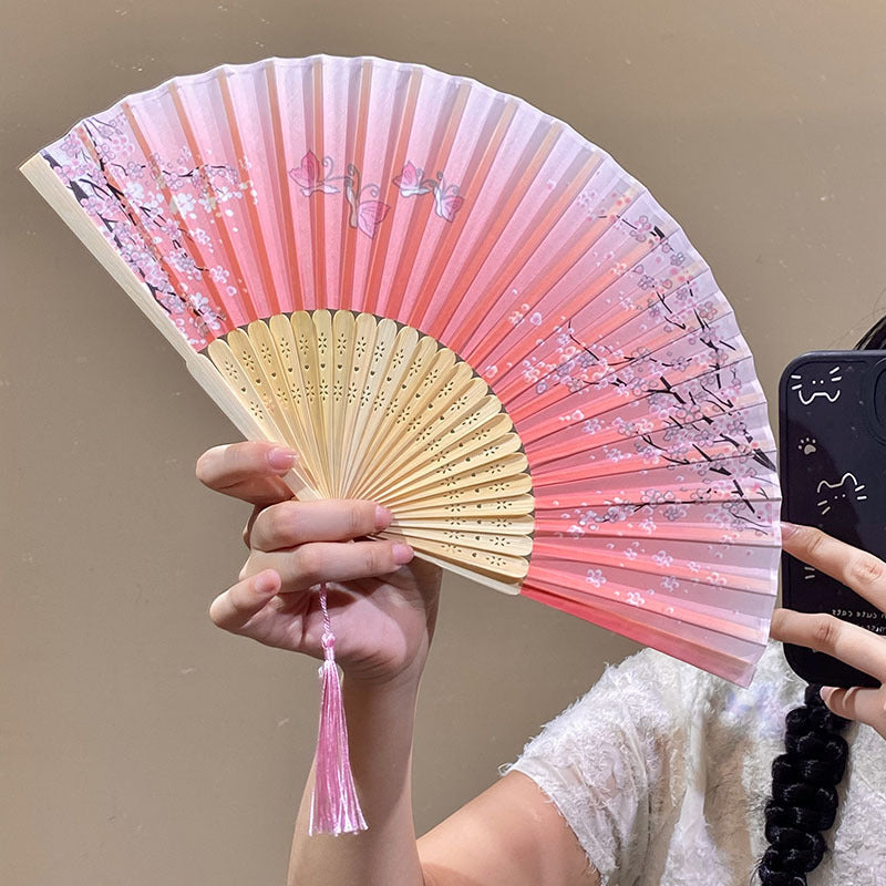 Handcrafted fan with Elegant flower pattern Stornfield