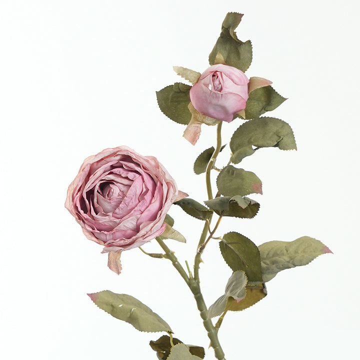 Lifelike Pink Rose Stem