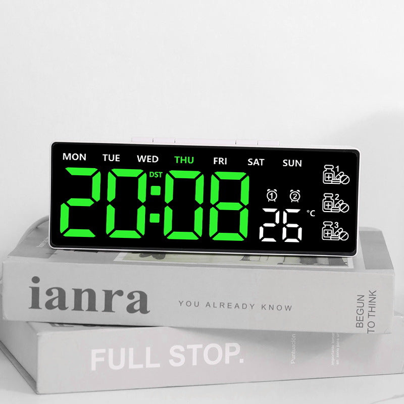 Digital Thermo Alarm Clock with Large LED Display Stornfield