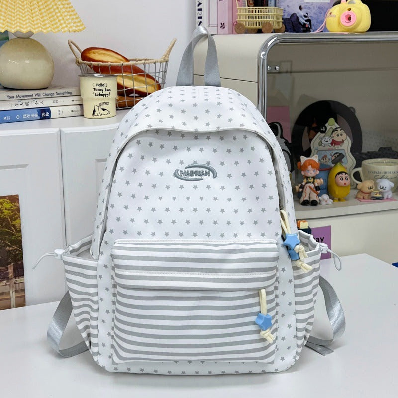 Stylish Star-Patterned Casual Backpack Stornfield