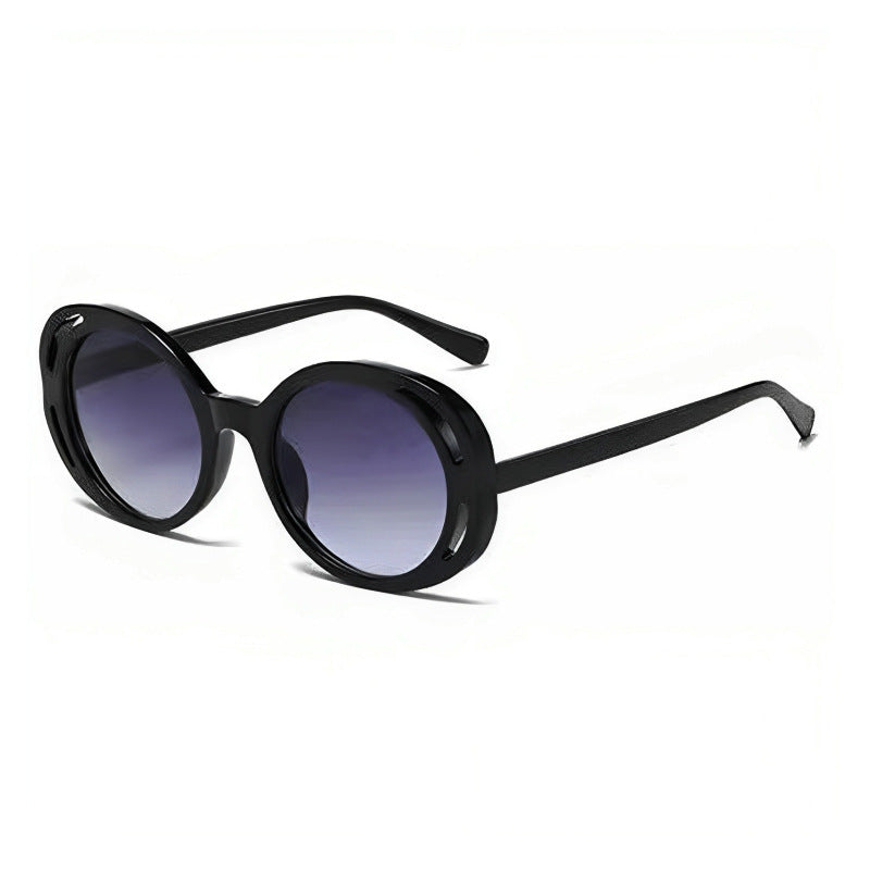Women Oval Designer Sunglasses with Classic Detail Stornfield