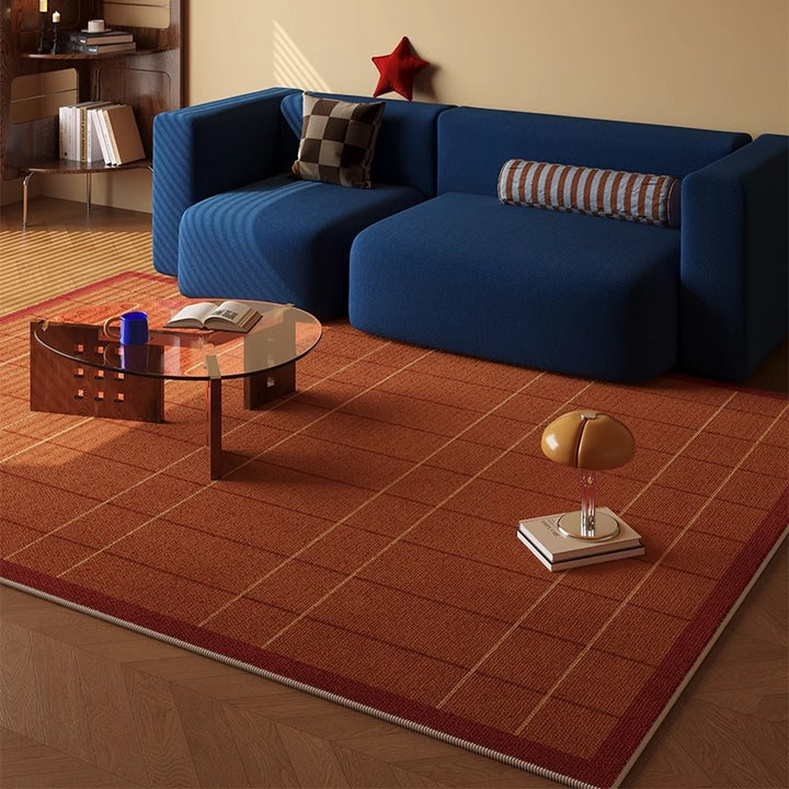 Checkered Pattern Area Rug Stornfield